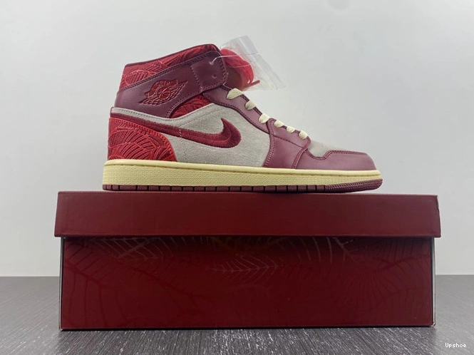 Mid Tiki DZ2820- Red SE Leaf Effortless 1 Jordan Team 3684 1014
